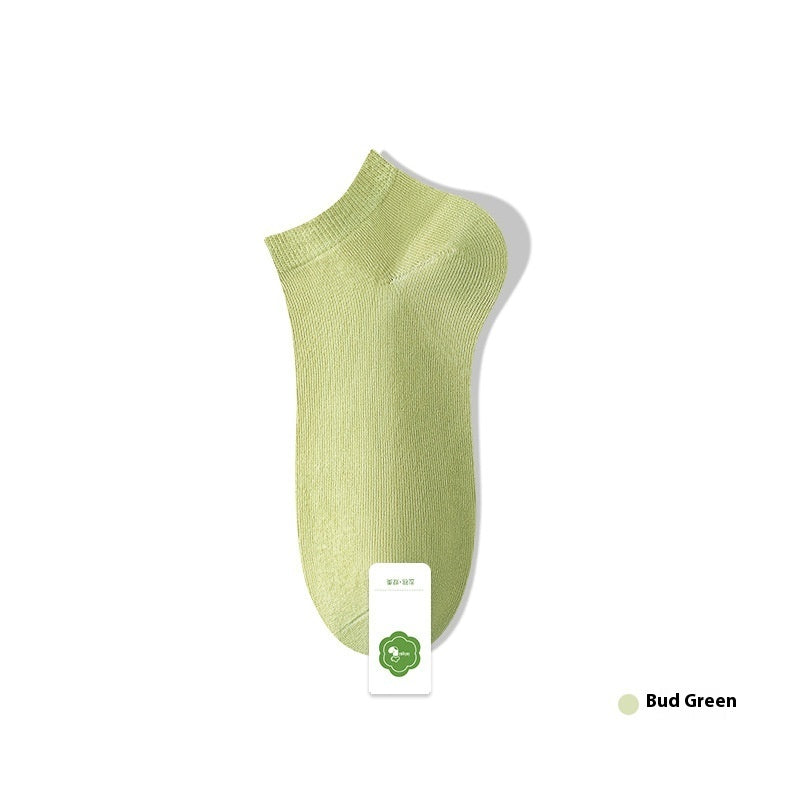 Women's Pure Cotton Spring And Summer Seamless Socks Deodorant Sweat Absorbing Socks