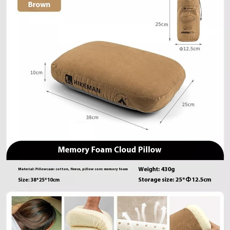 Outdoor Memory Foam Neck Protection Slow Rebound Memory Pillow