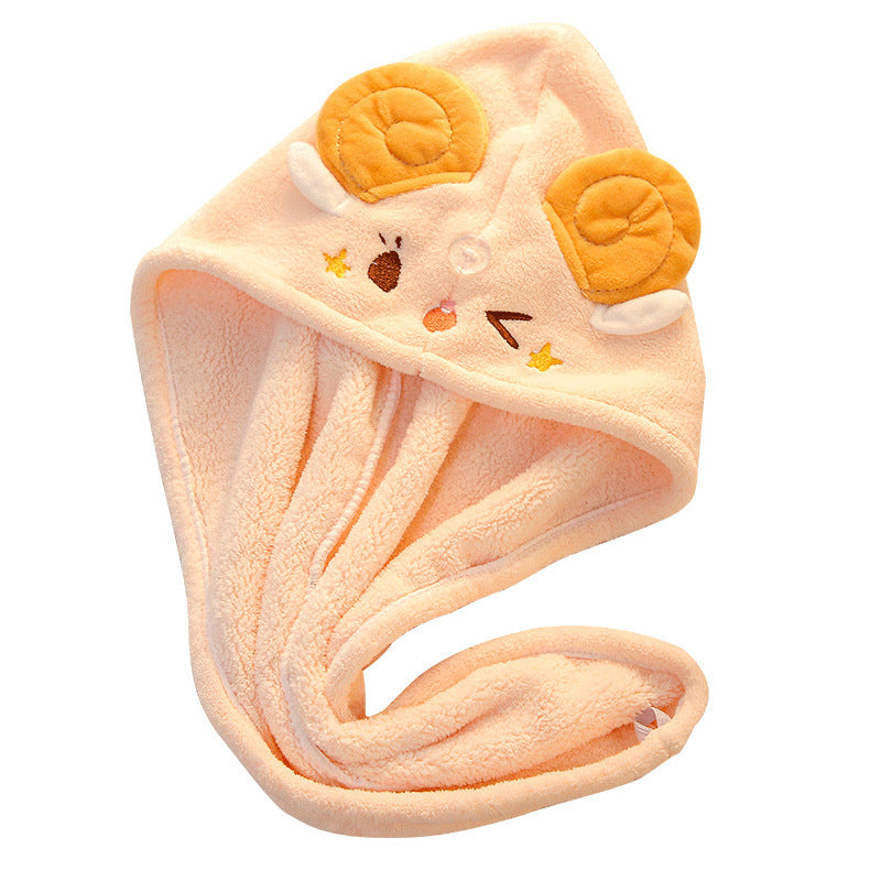 Cartoon Coral Fleece Shepherd XINGX Hair Dryer Hat