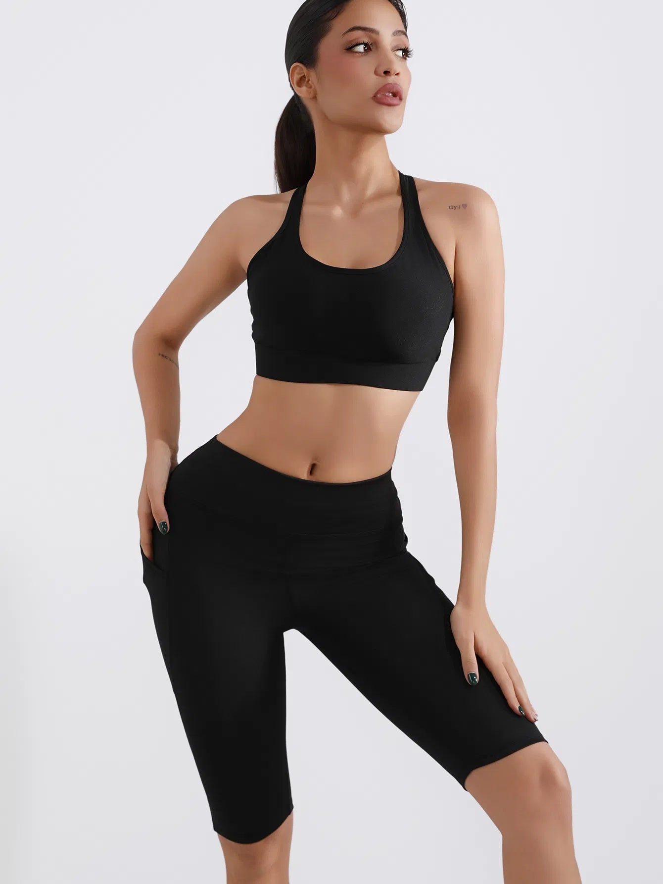 5-inch Yoga Shorts5 High-Waist Seamless Biker Shorts Butt-Lifting, Quick-Dry & Summer Workout Ready