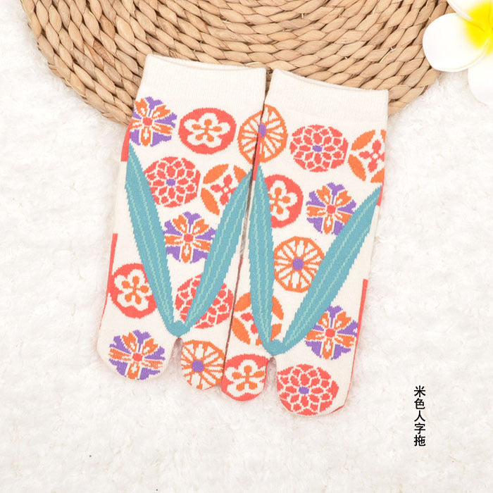 Two-toe Socks Split Toe Women's Cotton Socks