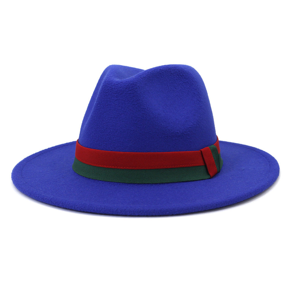 Big Brim British Style Woolen Jazz Top Hat