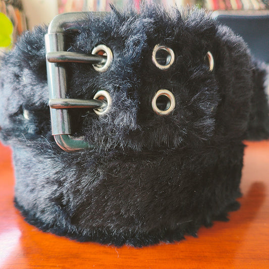 Men's And Women's Leather Double Row Hole Belt