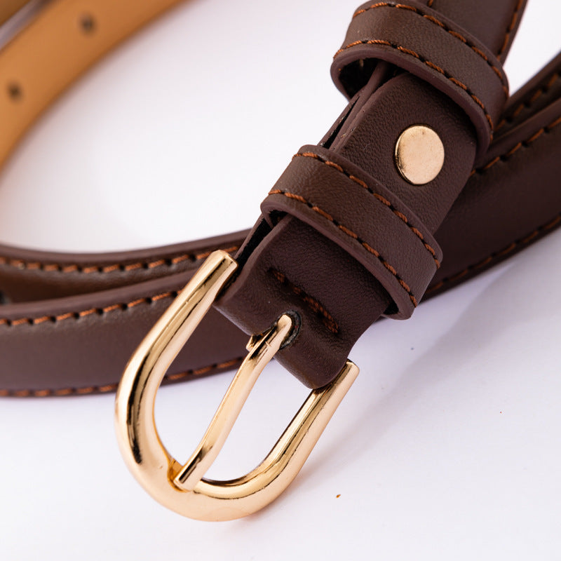 Pin Buckle Women's Student Decoration Skirt Shirt Jeans Strap