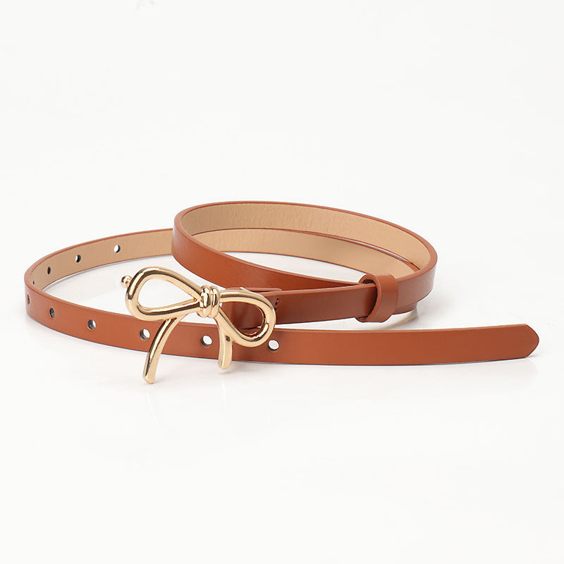 Fashion All-match Bow Decorative Band Belt