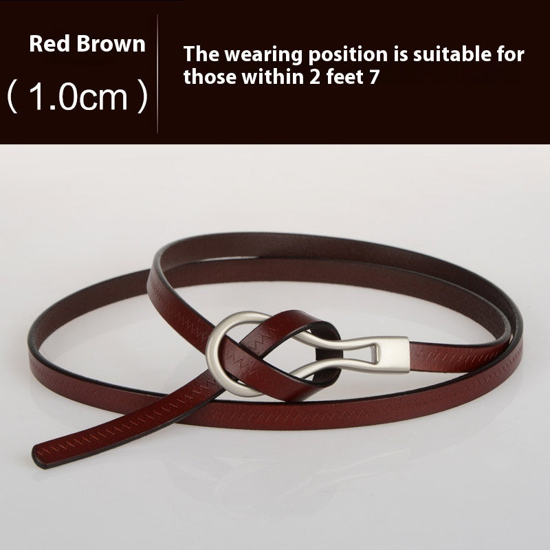 Cowhide Belt Women's Belt Fashion