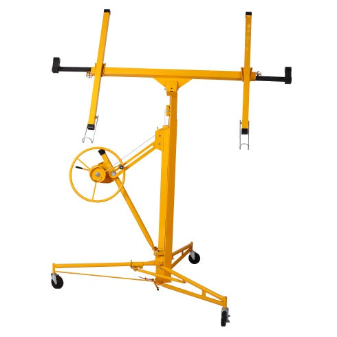 Drywall Lift Panel 11' Lift Drywall Panel Hoist Jack Lifter,yellow