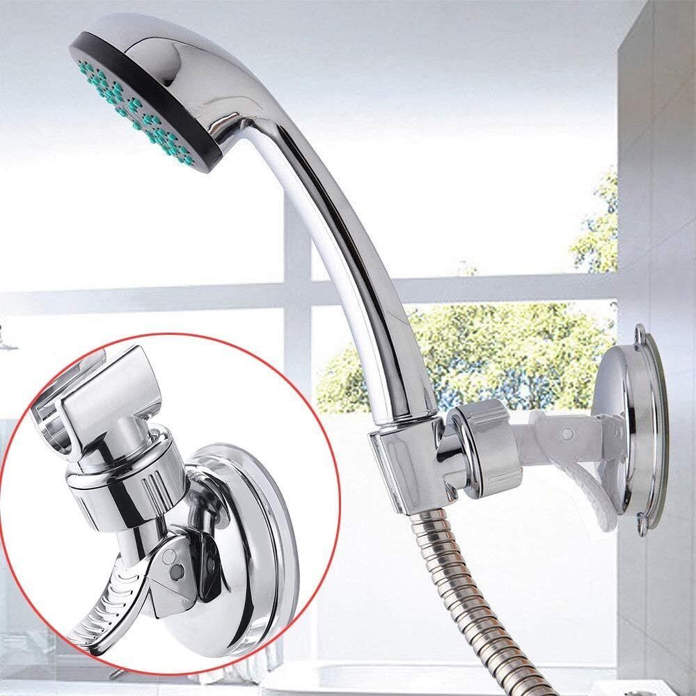 Shower Handset Head Holder Bath Wall Mounted Adjustable Suction Bracket Kit UK