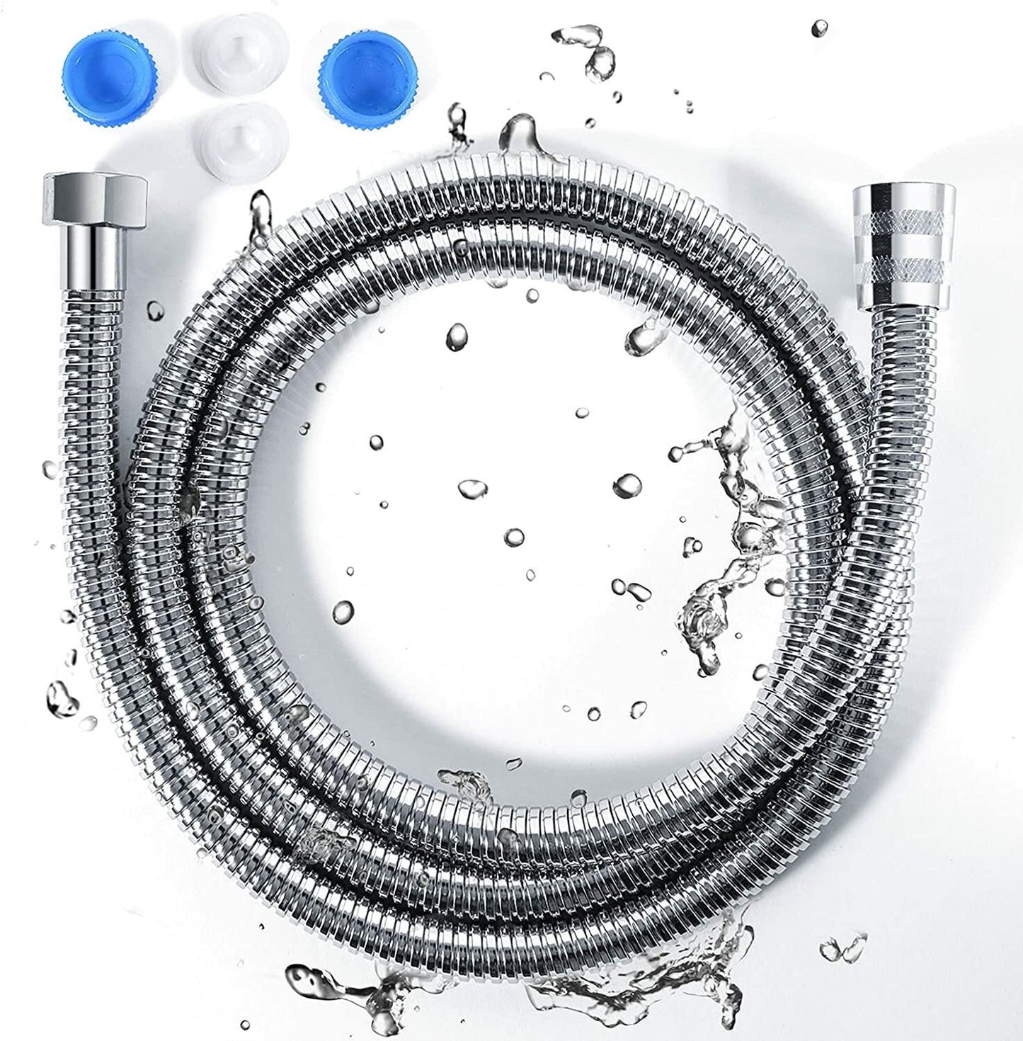 Shower Head Hose 3 Meters 118 Inch Extra Long Bathroom Flexible Stainless Steel Pipe Household Flower Wine Shower Hose