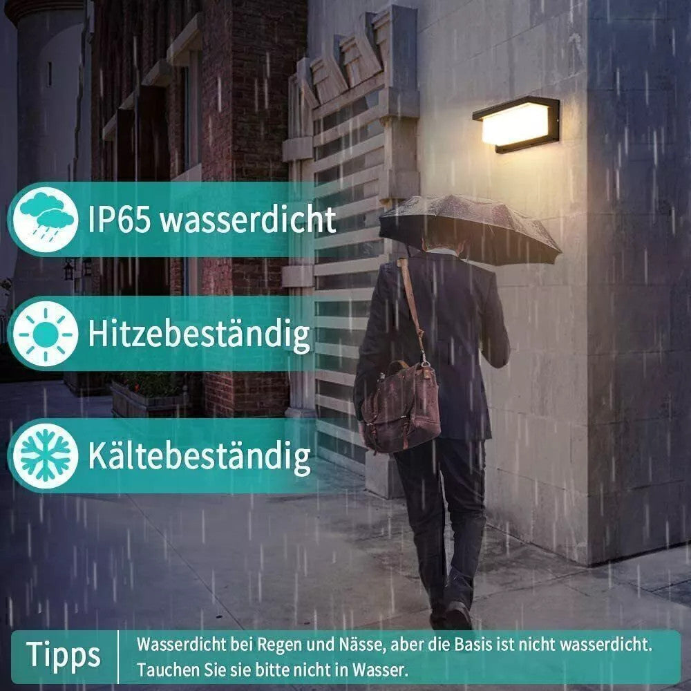 LED Outdoor Light With Motion Detector Wall Light Anthracite Sensor Outdoor Lamp 18w