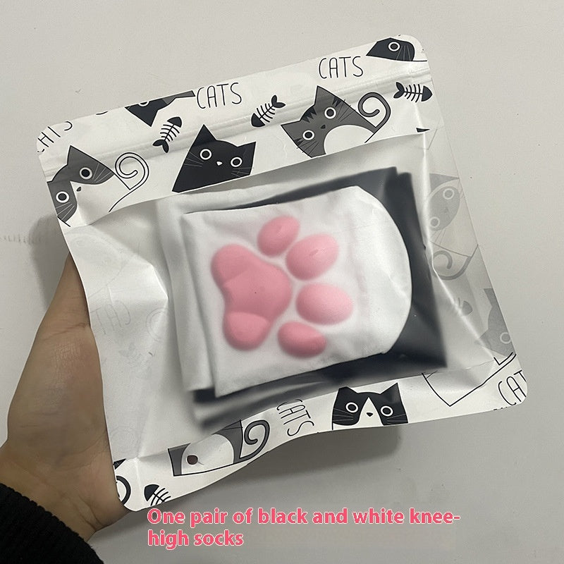 Silicone Meat Pad Cat's Paw Socks