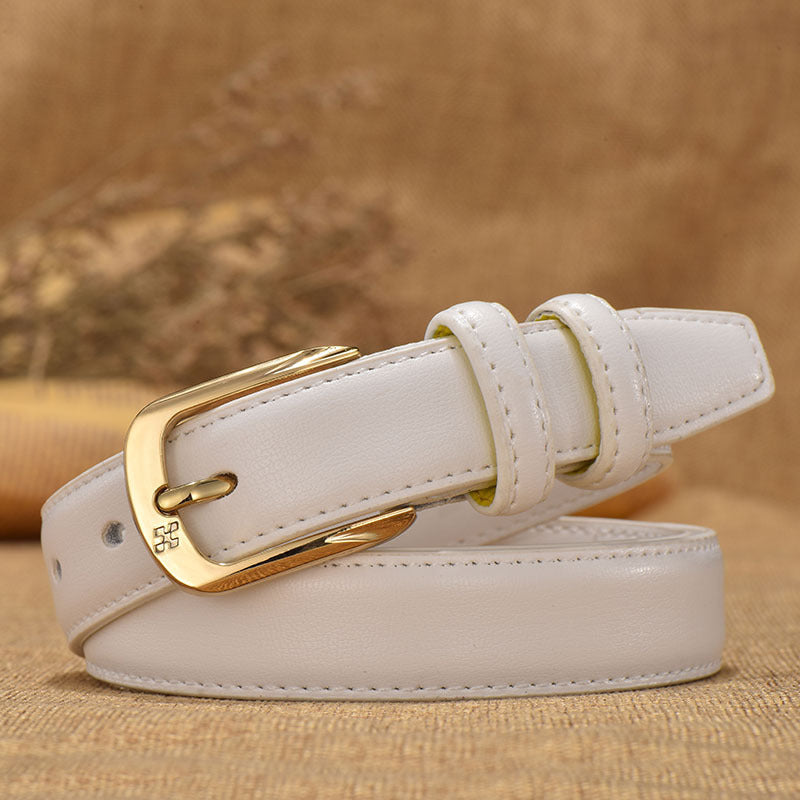 Retro Women's Fashion Double Ring Buckle Waist Seal