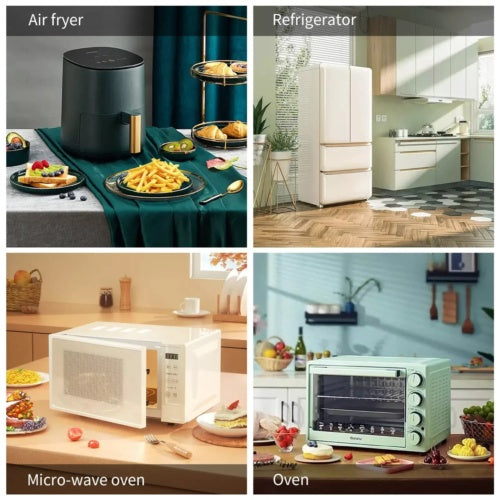 Silicone Air Fryer Pot For  Liner Handle Baking Basket Accessories Pan Grey