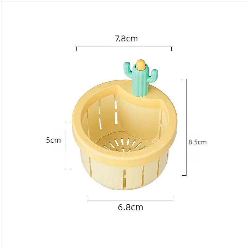 Anti-clogging Cactus Kitchen Sink Drainage Filter Kitchen Sink Kitchen Bath Sink Strainer Drain Filter Basket, Hair Catcher Stopper, Easy Clean Sewer Leftover Food And Garbage Collector Filter Drain