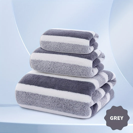 3 Piece Towel And Bath Towel Set, Super Soft Absorbent Bath Towel For Home And Hotel Shower Towel Bath Towel, New