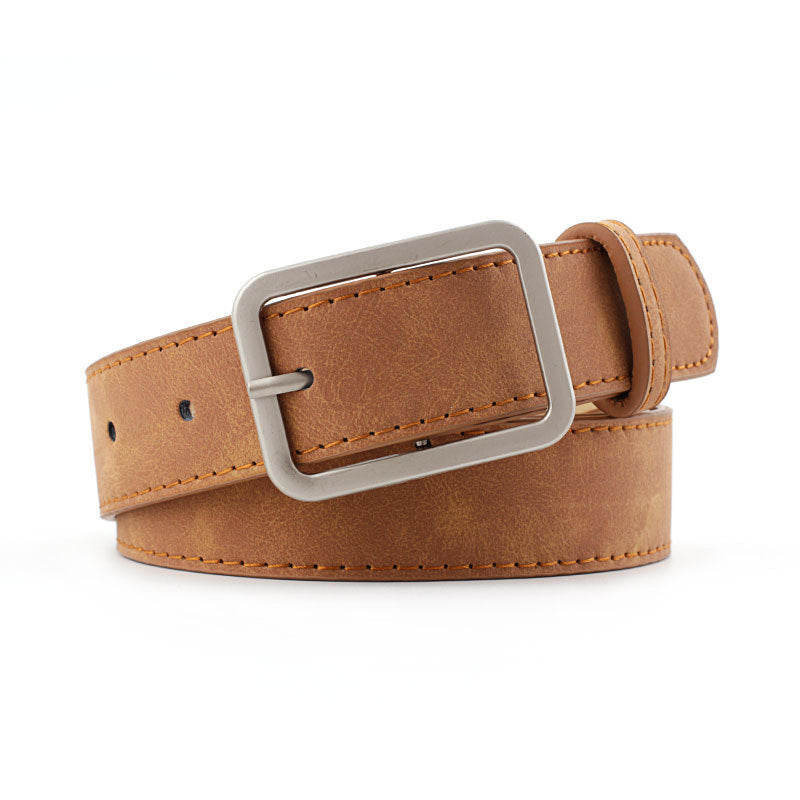 Simple All-match Square Buckle Popular Belt