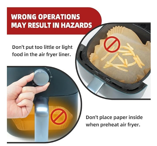 Disposable Air Fryer Paper - Square