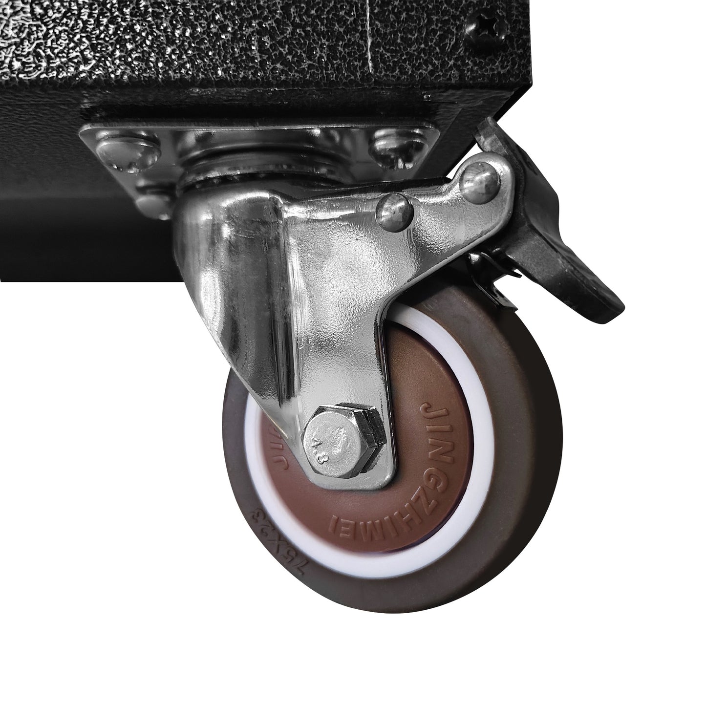 Heavy-Duty Metal Storage Cabinet With Wheels - 3 Drawer Tool Cabinet For Garage, Office, And Home Organizer Solutions, Black Gray