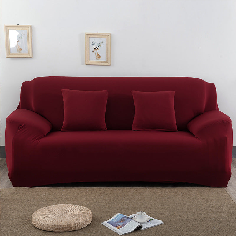 Household Minimalist Milk Silk Solid Color Sofa Cover