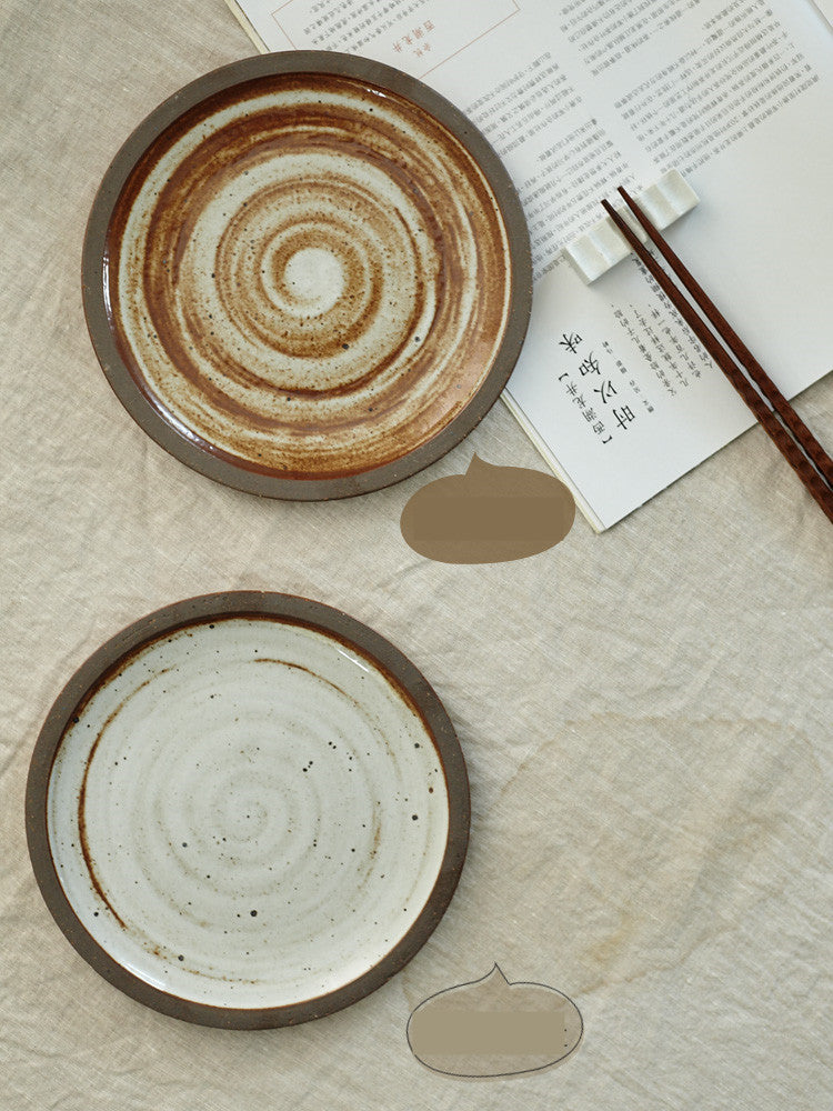 Personalized Rice Bowls Retro Stoneware Dishes Homestay Cooking Tableware