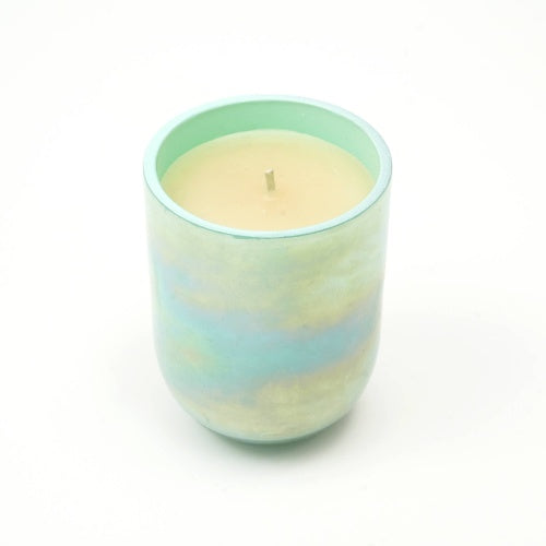 Pastel Glow Scented Wax Candle Blue Elegant & Aromatic Candle For Home & Office Soothing Fragrance & Long-Lasting Burn Perfect For Relaxation