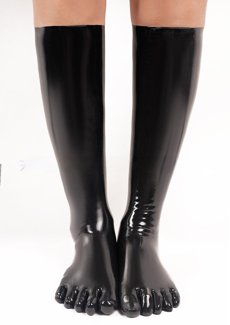 Mid Tube Latex Five Finger Three-dimensional Mid Tube Socks