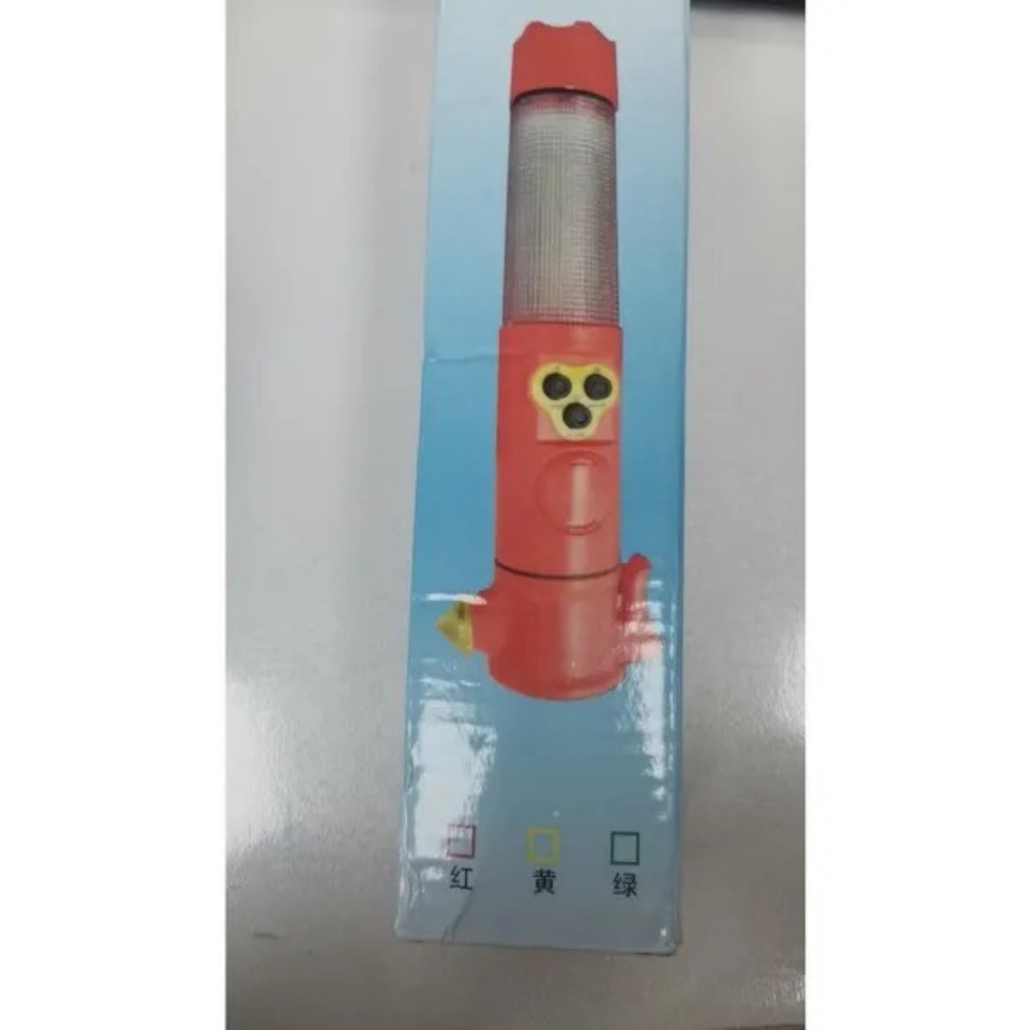 Red Multi-functional Car Safety Hammer With Flashlight