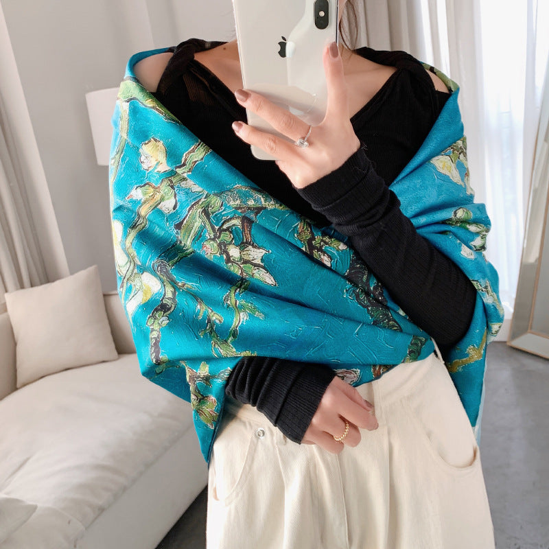 The New Korean Version Of The Silk Scarf Women All-match