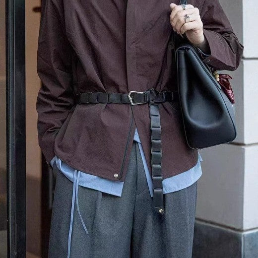 Belt Ladies Special-shaped Buckle Stitching Pant Belt