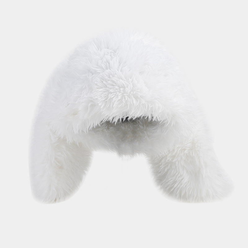 Colorful Plush Rabbit Ears Cute Funny Ushanka