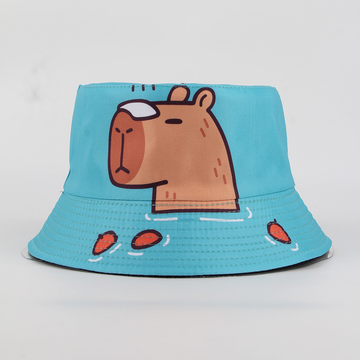 Printed Cartoon Retro Men And Women All-matching Outdoor Sun Hat