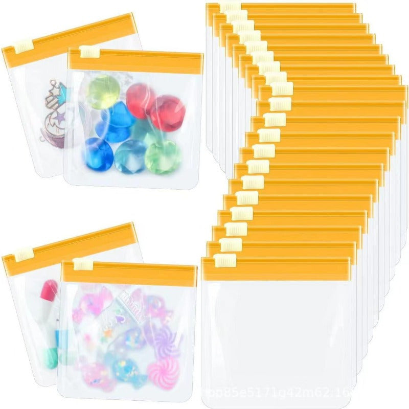 Reusable Split Bag Set, 10 Self-sealing Drug Organizer, Clear Pill Bag With Slide Lock, Travel Pill Bag For Pills And Small Items