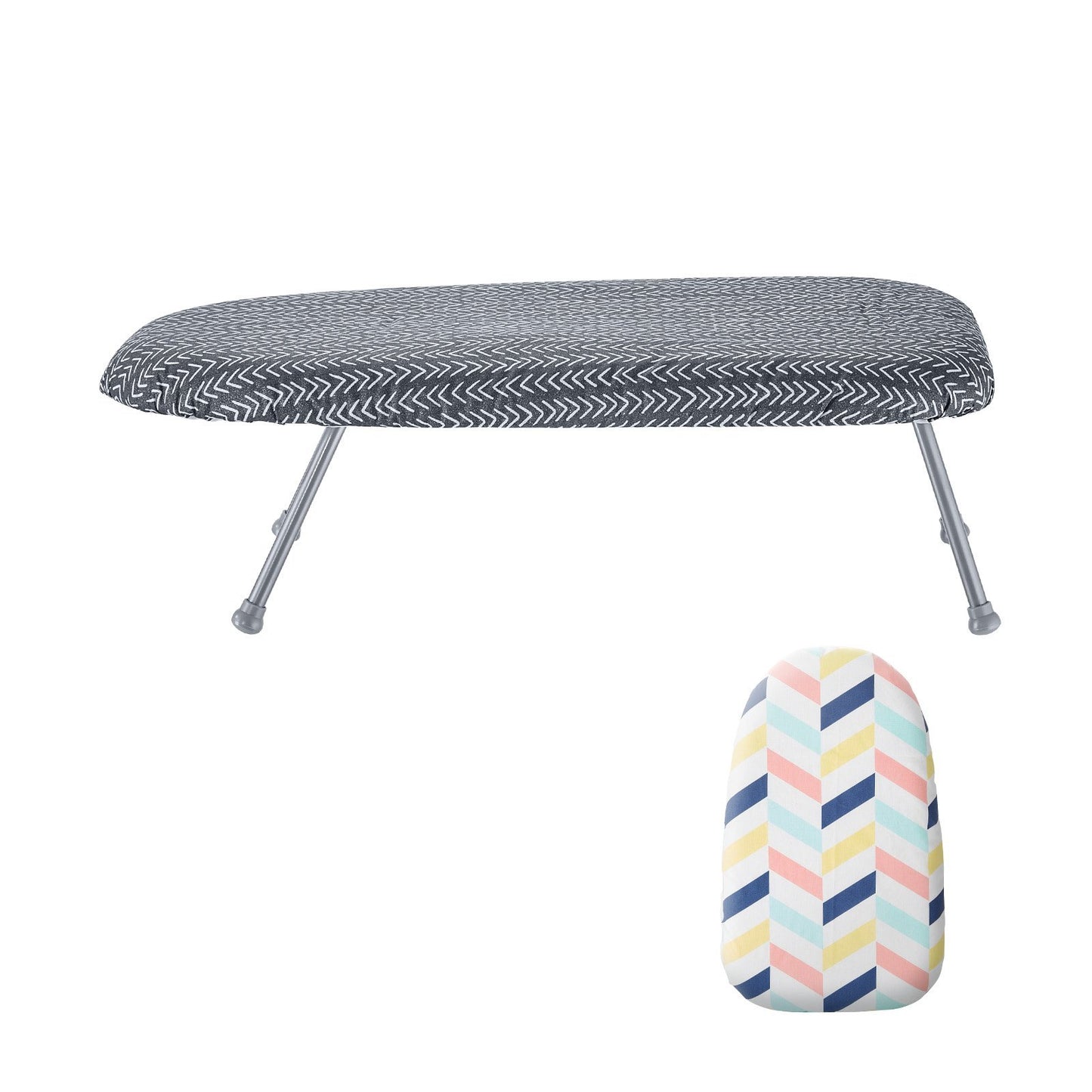 VEVOR Tabletop Ironing Board 23.4 X 14.4, Small Iron Board With Heat Resistant Cover And  Cotton Cover, Mini Ironing Board With 7mm Thickened Needle Cotton Layer For Small Spaces, Travel Use