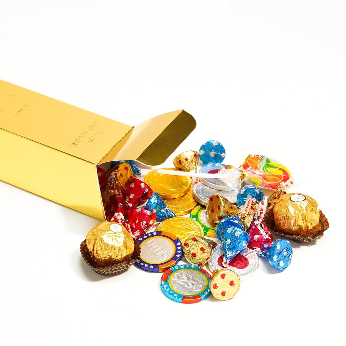 30x Gold Bar Party Favour Boxes Gift Treat Boxes For Parties Sweets, Chocolates, Coins