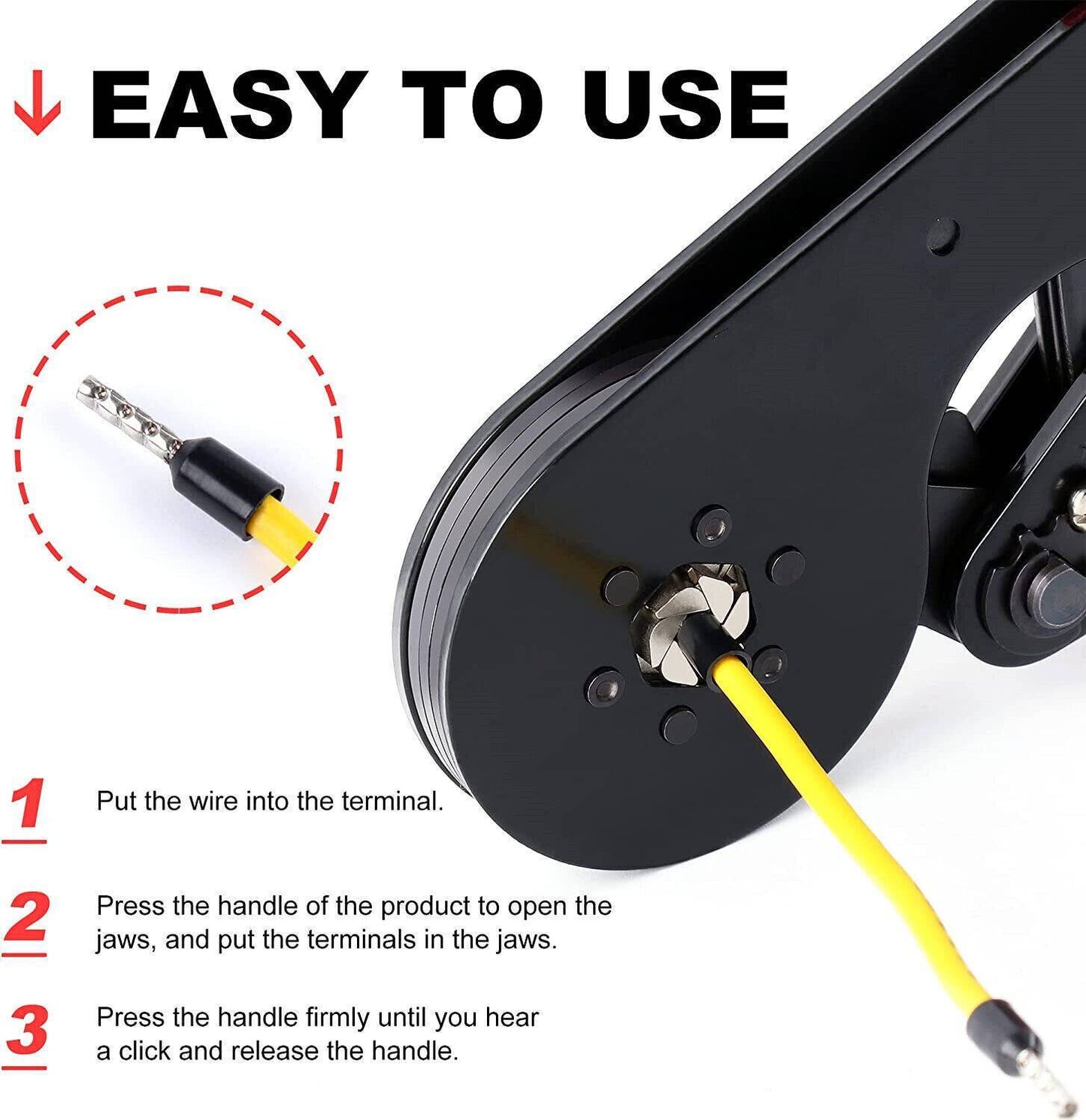 1200 Ferrule Crimper Plier Kit Wire End Terminal Ratchet Crimping Tool