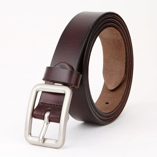 Two-layer Cowhide Women's Belt Belt Commuter Decoration