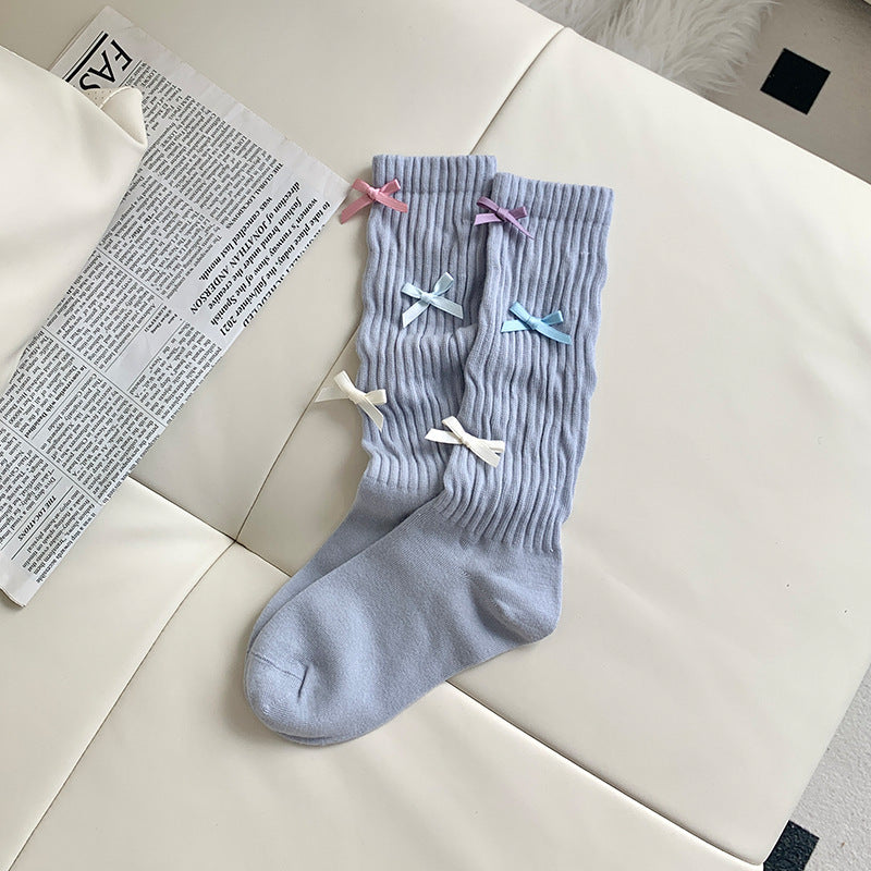 Dopamine No Pilling New Bow Tube Socks Women