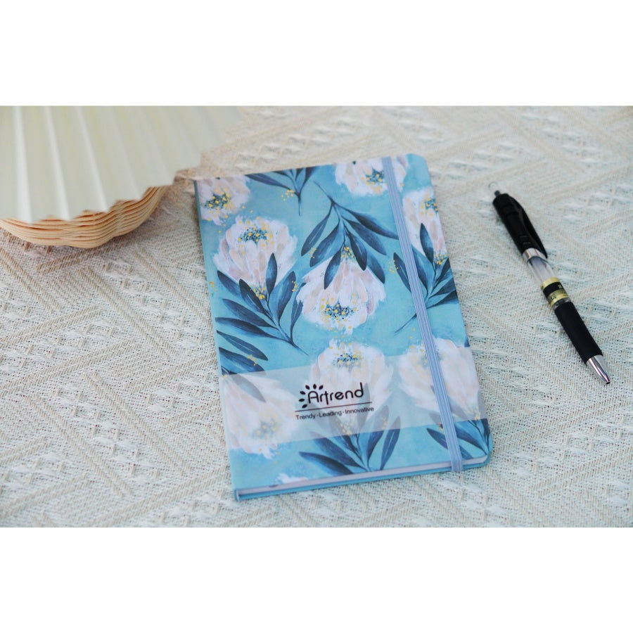 Business Gift Box Set With Elastic Notebook Strap Portable Leather And Paper Cover Hand Account Book For Note Taking