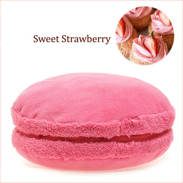 French Macaron Round Cake Creative Pillow Cushion