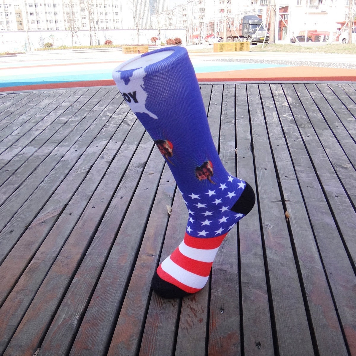 Cartoon Pet Head Face Socks