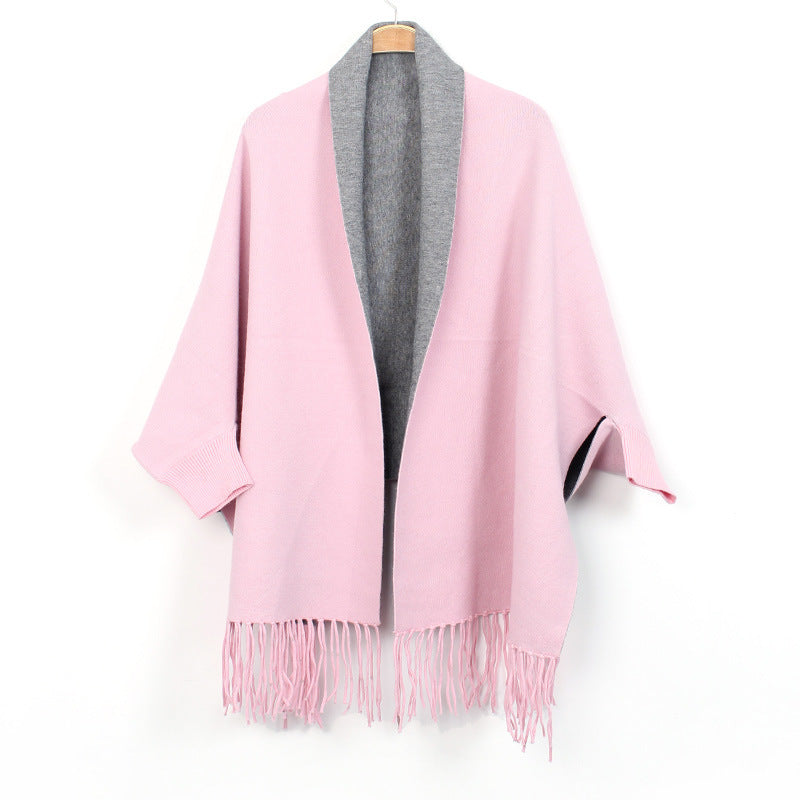 Women's Double-sided Double-color Scarf