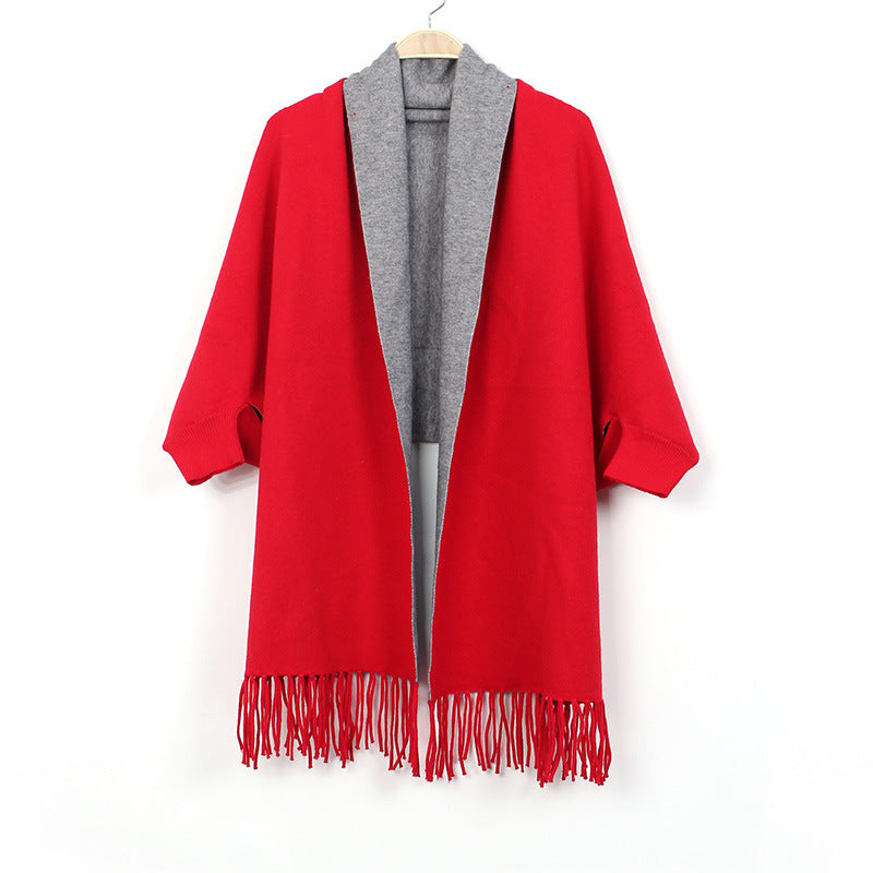 Women's Double-sided Double-color Scarf