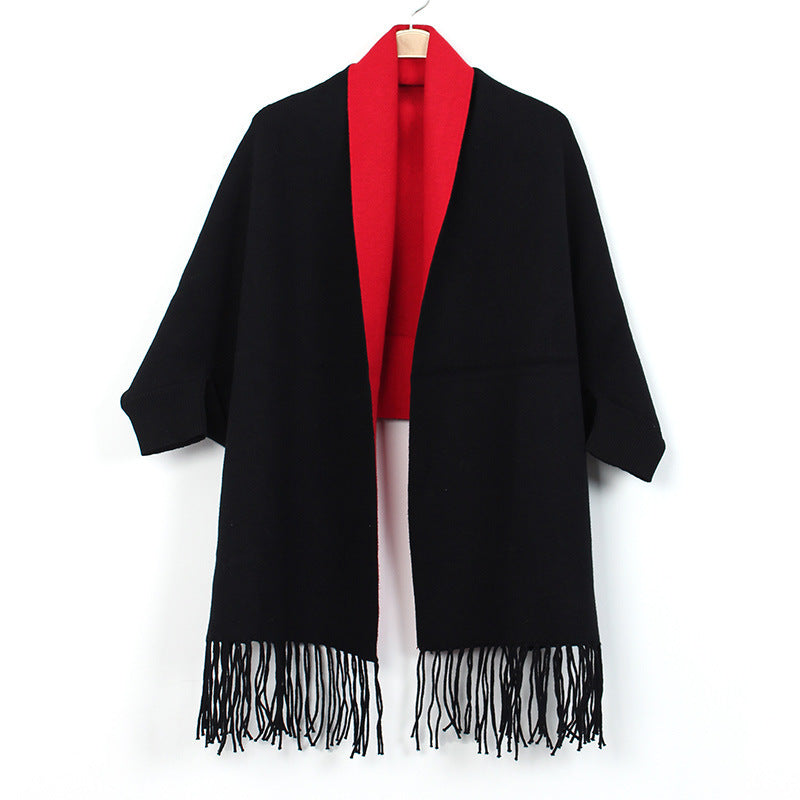 Women's Double-sided Double-color Scarf