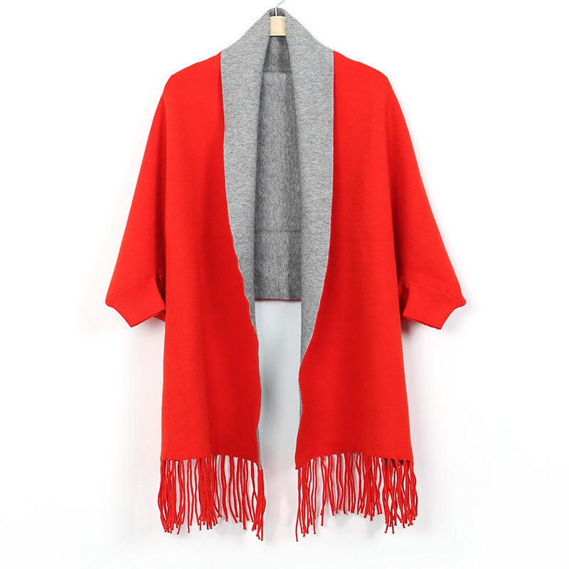 Women's Double-sided Double-color Scarf