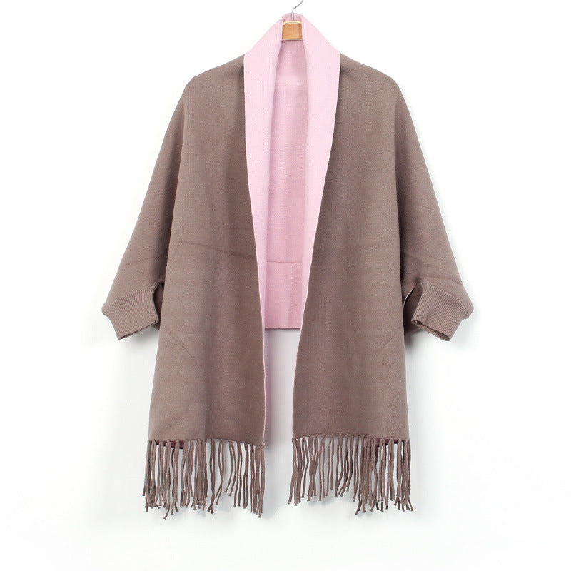Women's Double-sided Double-color Scarf