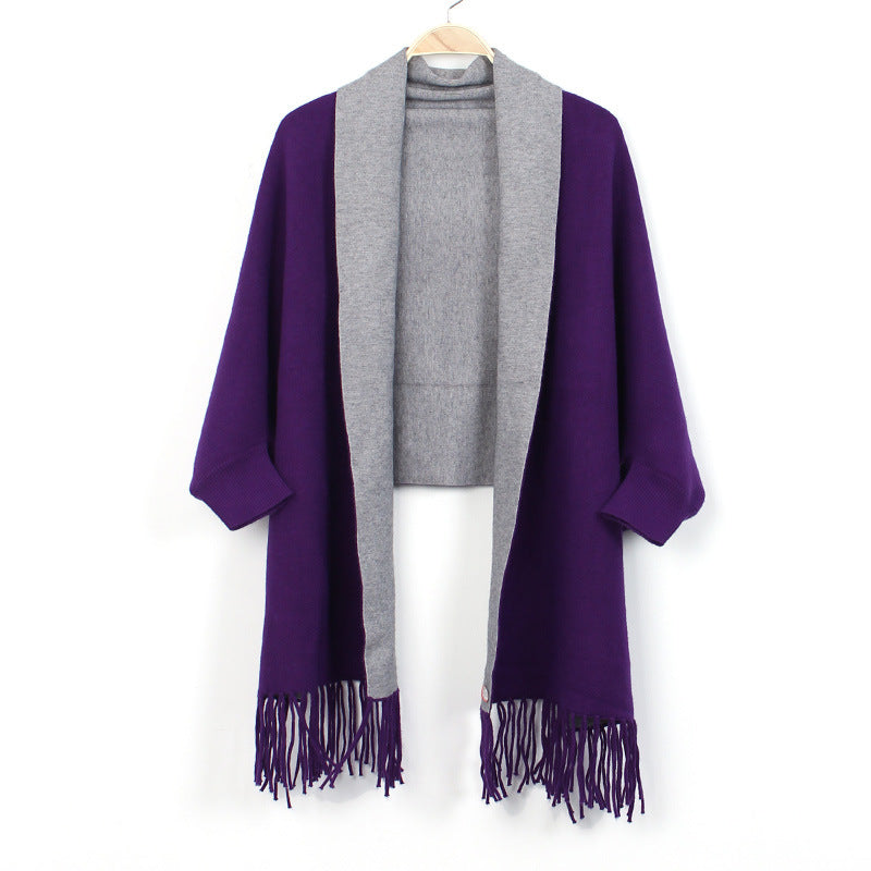 Women's Double-sided Double-color Scarf