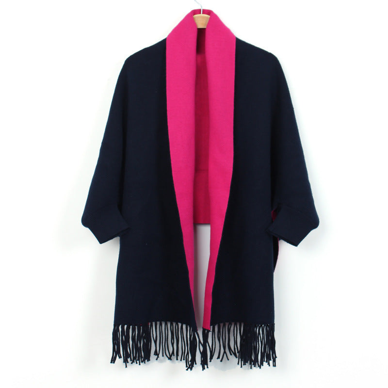 Women's Double-sided Double-color Scarf