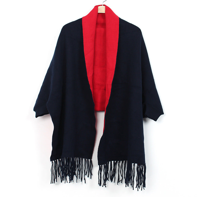 Women's Double-sided Double-color Scarf