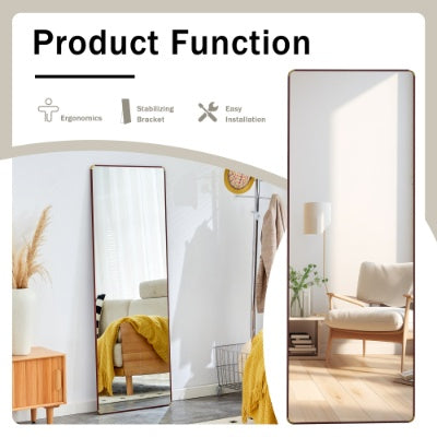 The 4th Generation Floor Standing Full-length Mirror. Wall Mirror, Bathroom Makeup Mirror, Bedroom Foyer, Clothing Store, Wall Mounted. 65 X 23.2