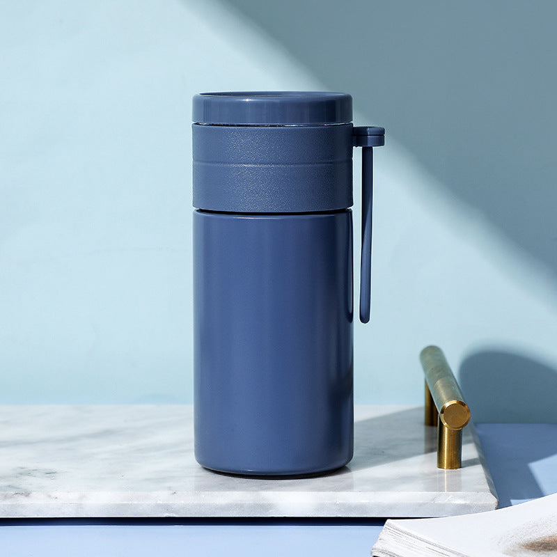Stainless Steel Tea-water Separation Thermos Vacuum Double-layer Tea Cup